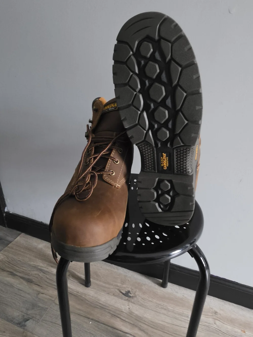 Carolina Men's Brown Work Boots - Rugged Lace-Up Safety Boot